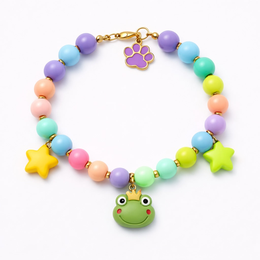 Collar Ranita multicolor- Talla XXS