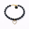 Collar Corazón en negro - Talla XXS