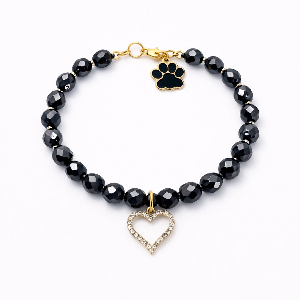 Collar Corazón en negro - Talla XXS