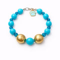 Collar Azul y dorado - Talla XS