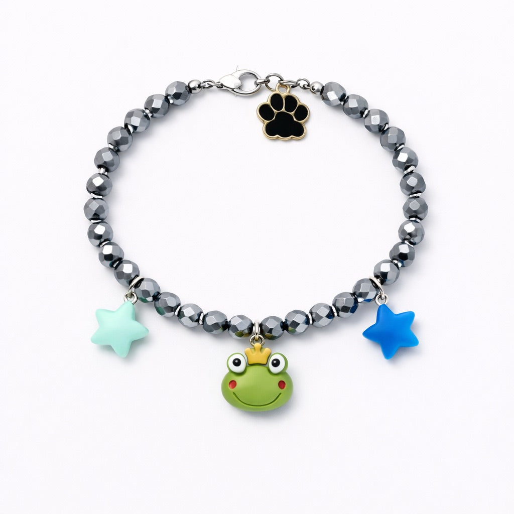 Collar Ranita en plata - Talla XS