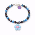 Collar Flor en lila iridiscente - Talla XS