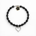 Collar Corazón en negro - Talla S