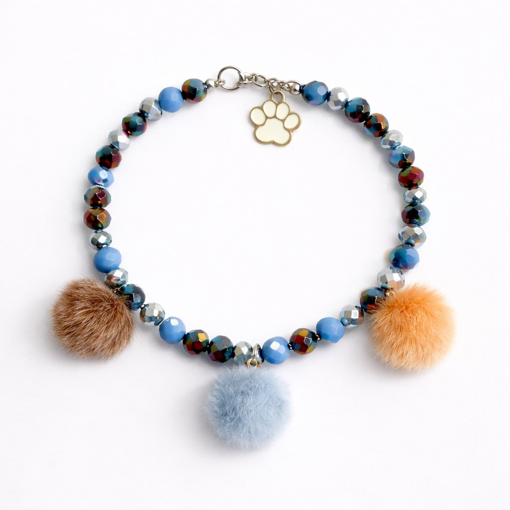 Collar Pompones en Lila - Talla M