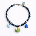 Collar Ranita en azul - Talla L