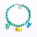 Collar Animalitos de Mar en verde- Talla L