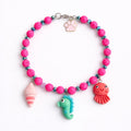 Collar Animalitos de Mar en Rosa - Talla L