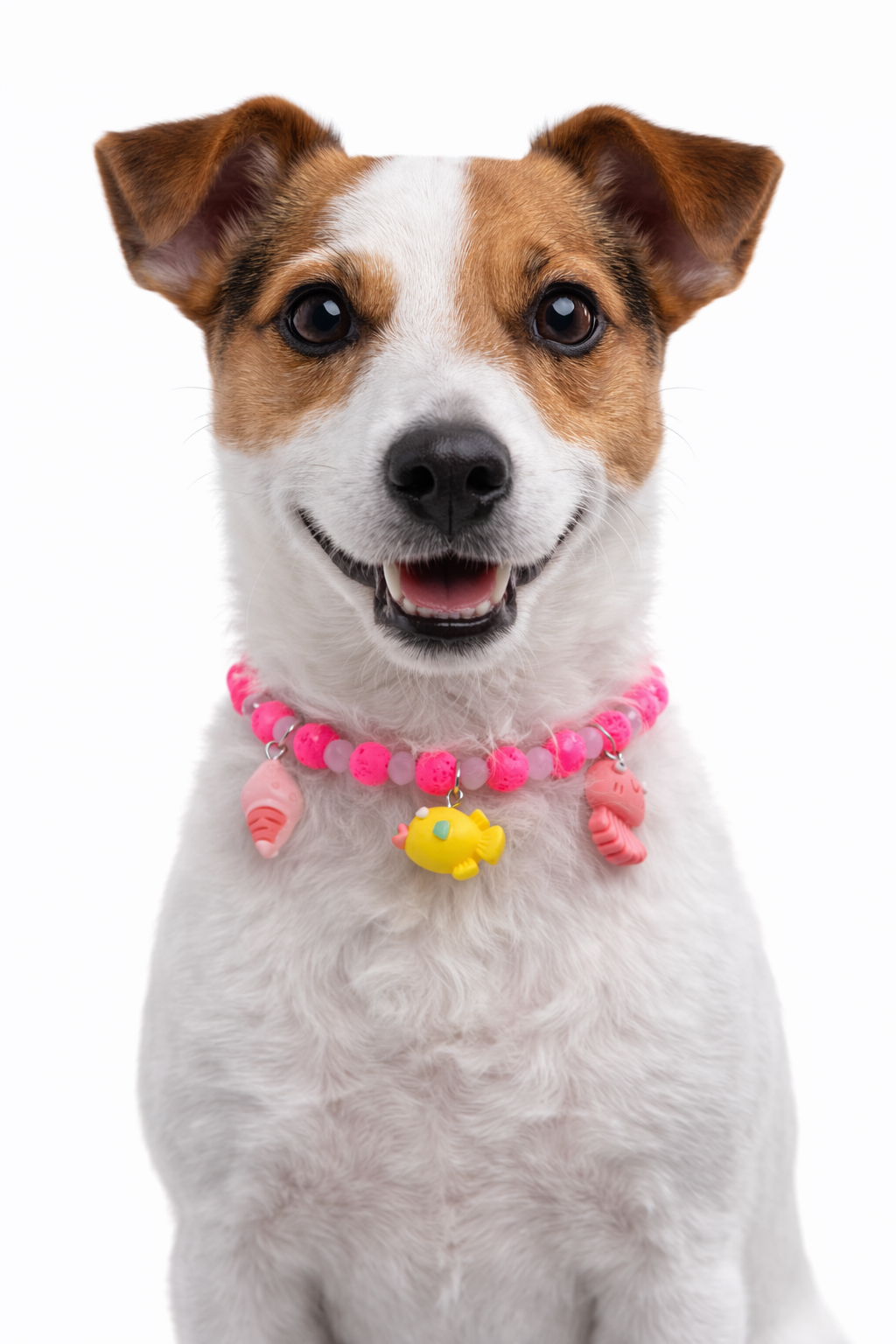 Collar Animalitos de Mar en Rosa - Talla L